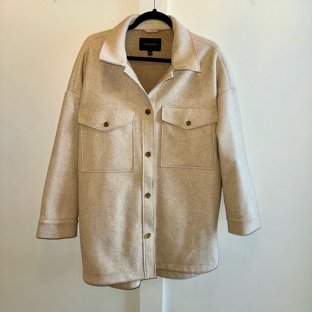 Banana Republic Cozy Shirt Coat